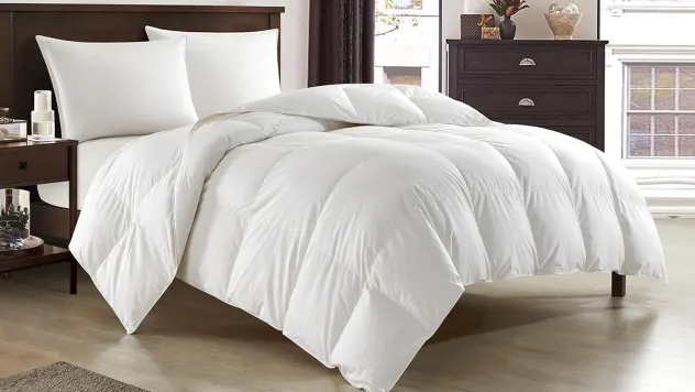 New York & Company Allora King Down & Duck Feather Comforter