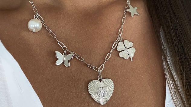 Jennifer Miller 14K Gold-Plated Charm Chain Necklace