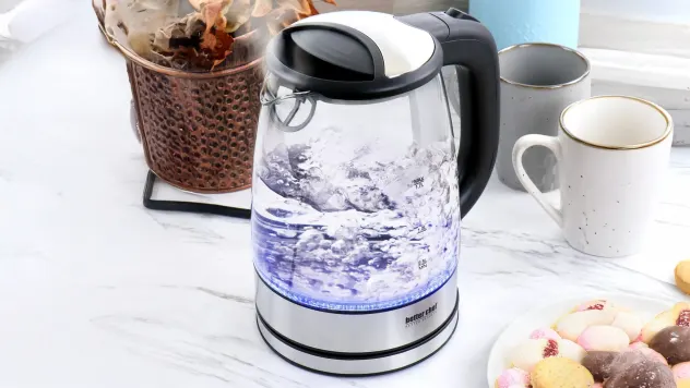 Better Chef 1100-Watt Glass Electric Cordless Kettle