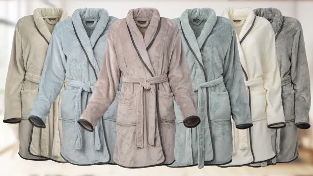 Ardour Pipe Hem Velvet Robes