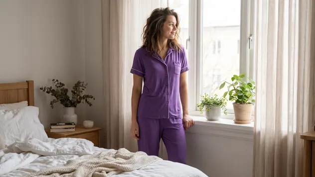 Moonstruck Short Sleeve Notch Collar Pajama Set