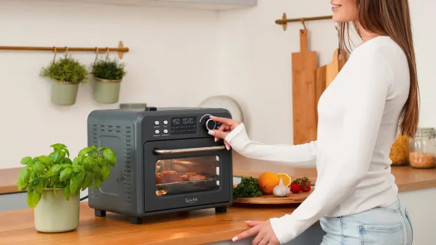 Sur La Table Kitchen Essentials 16-Quart Stainless Steel Air Fryer Oven