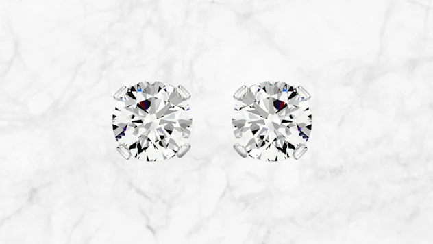 Jaclyn Smith 2 Carat TW Moissanite Stud Earrings