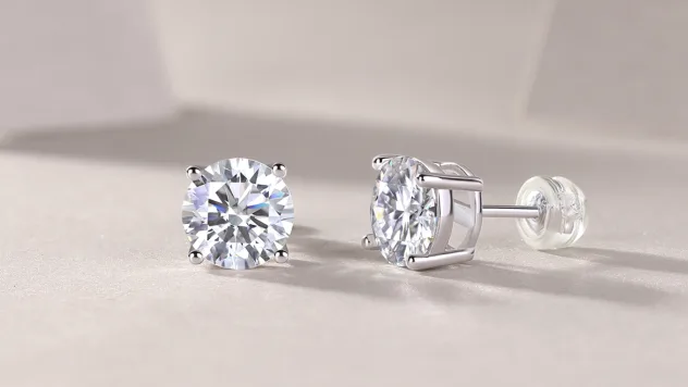 Saffron 1/2 Carat TW Moissanite Stud Earrings