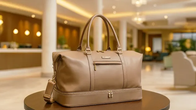 Ellen Tracy 20" Weekender Duffel with Drop Bottom Compartment