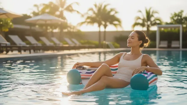 SoundFloat Inflatable Pool Seat with Waterproof Speaker & Phone Case