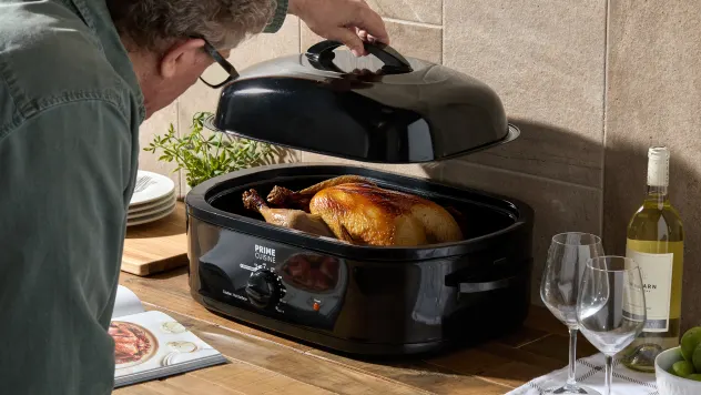 Prime Cuisine 14 Qt Electric Turkey Roaster
