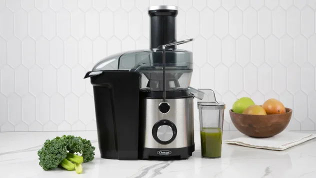 Omega 1000W High Speed Centrifugal Juicer with Large Chute