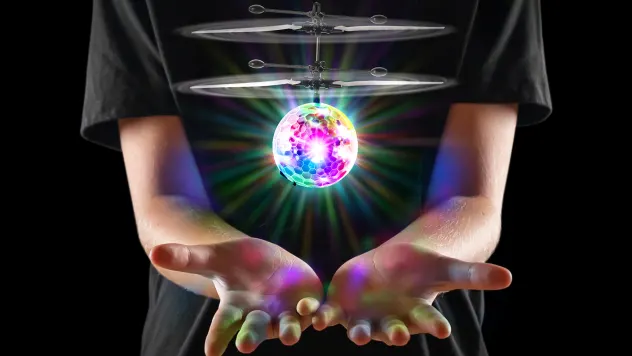 Force1 UFO 4000 Mini LED Drone or 4-Pack: Orbiter Ball Drones