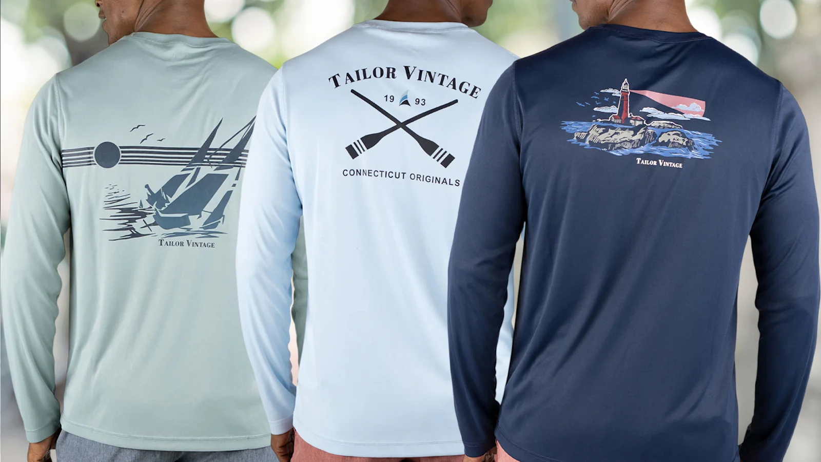3-Pack: Tailor Vintage UPF 50+ Sun Shirts