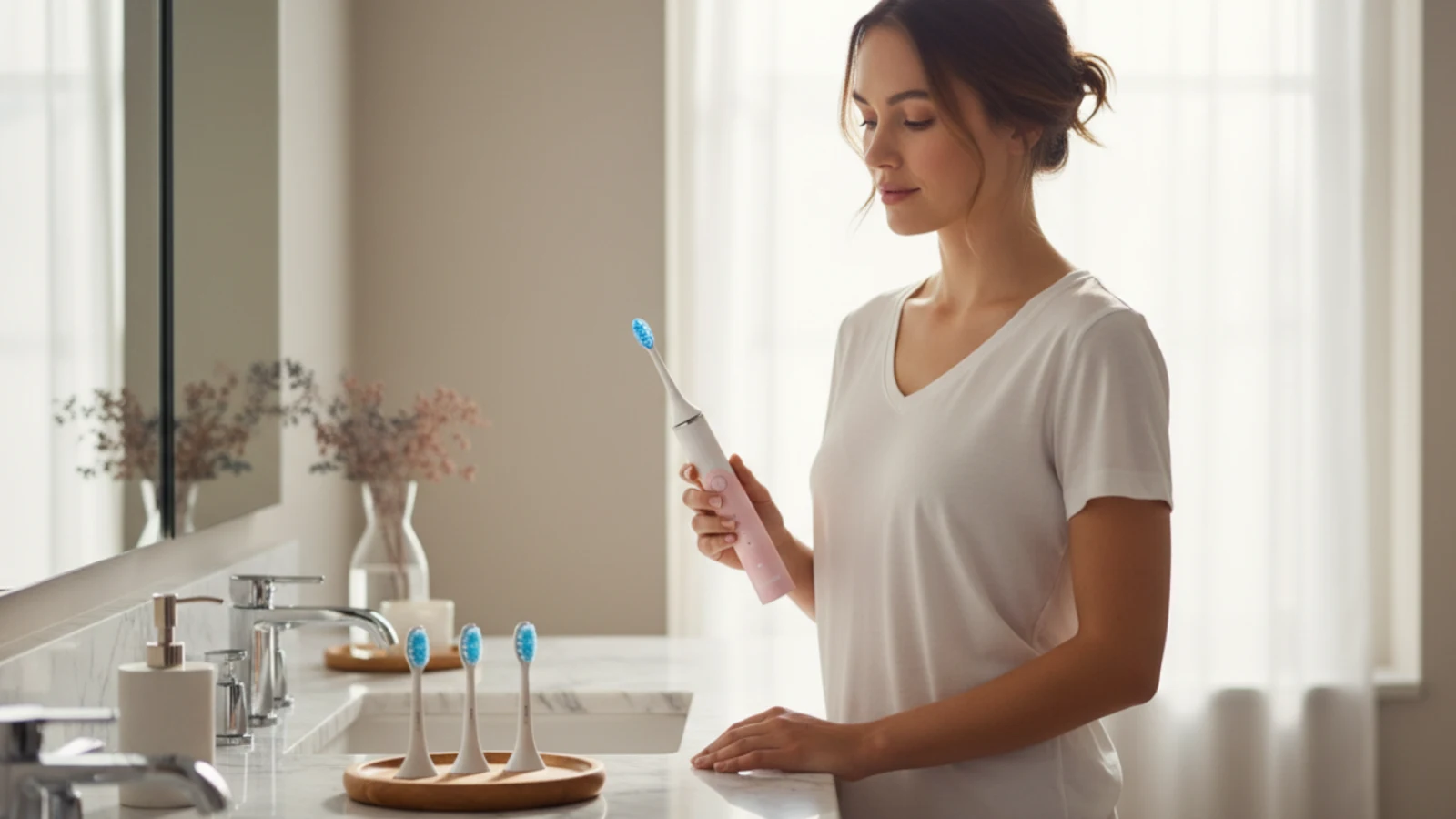 SNOW LED Sonic G2 Toothbrush with 4 Brush Heads