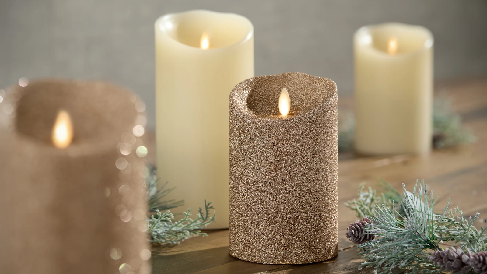 The Best Flameless Glitter Candle Set