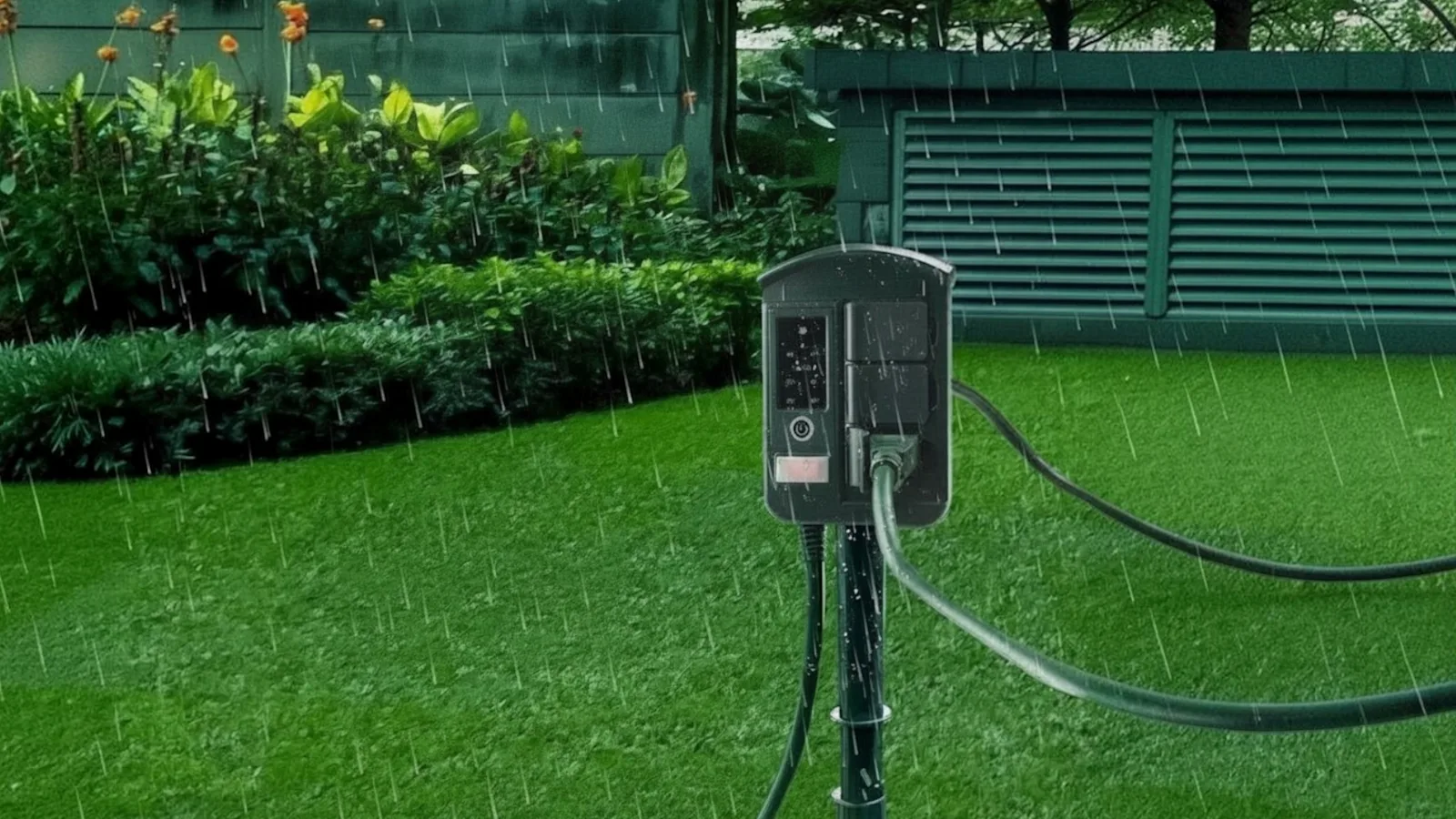 BN-Link Outdoor Power Strip with 25FT Extension Cord & Timer