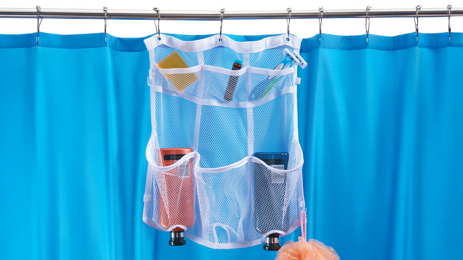 2-Pack: Casa Via Hanging Mesh Shower Organizer