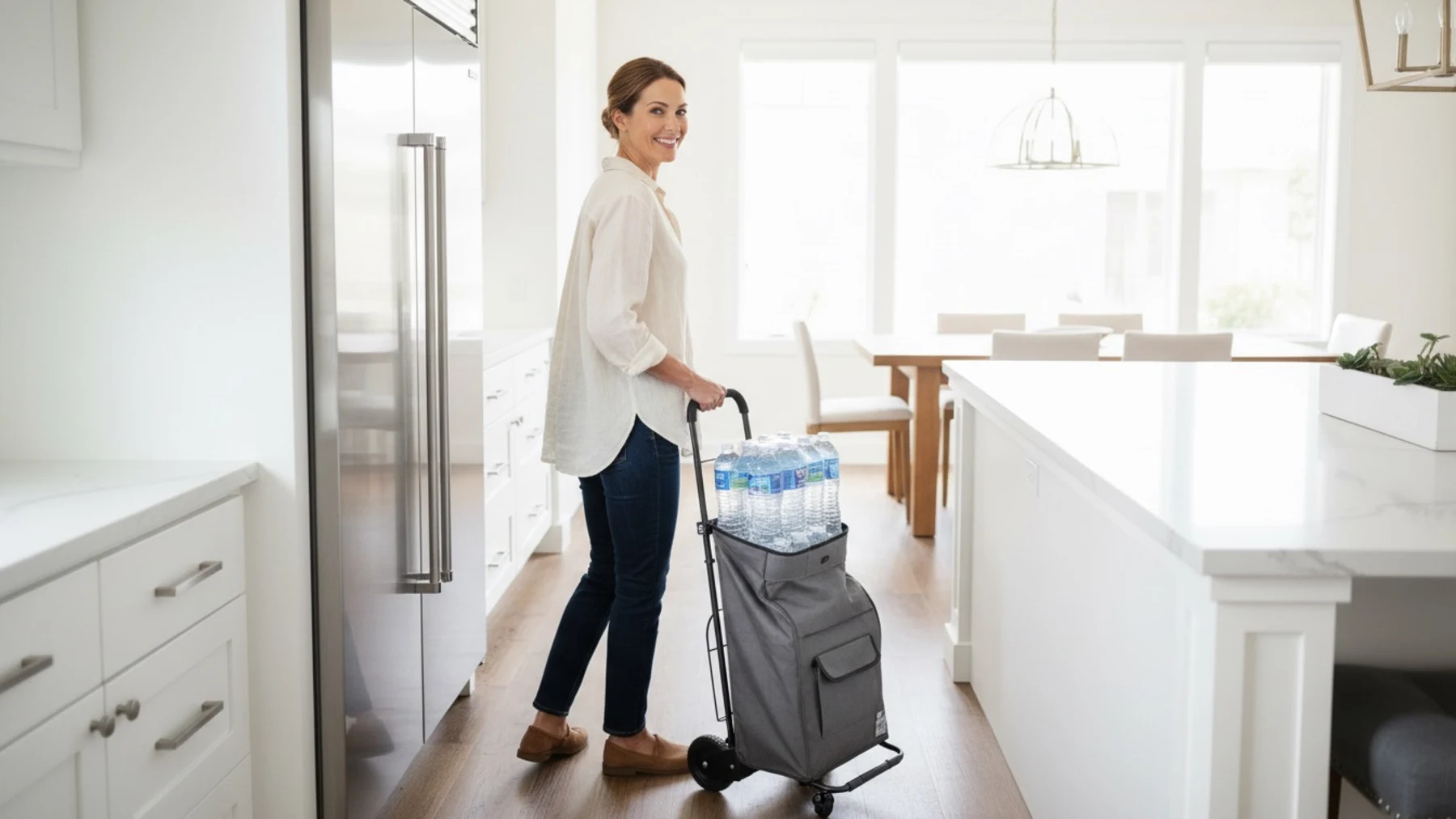 dbest Products Trolley Dolly Foldable Rolling Tote