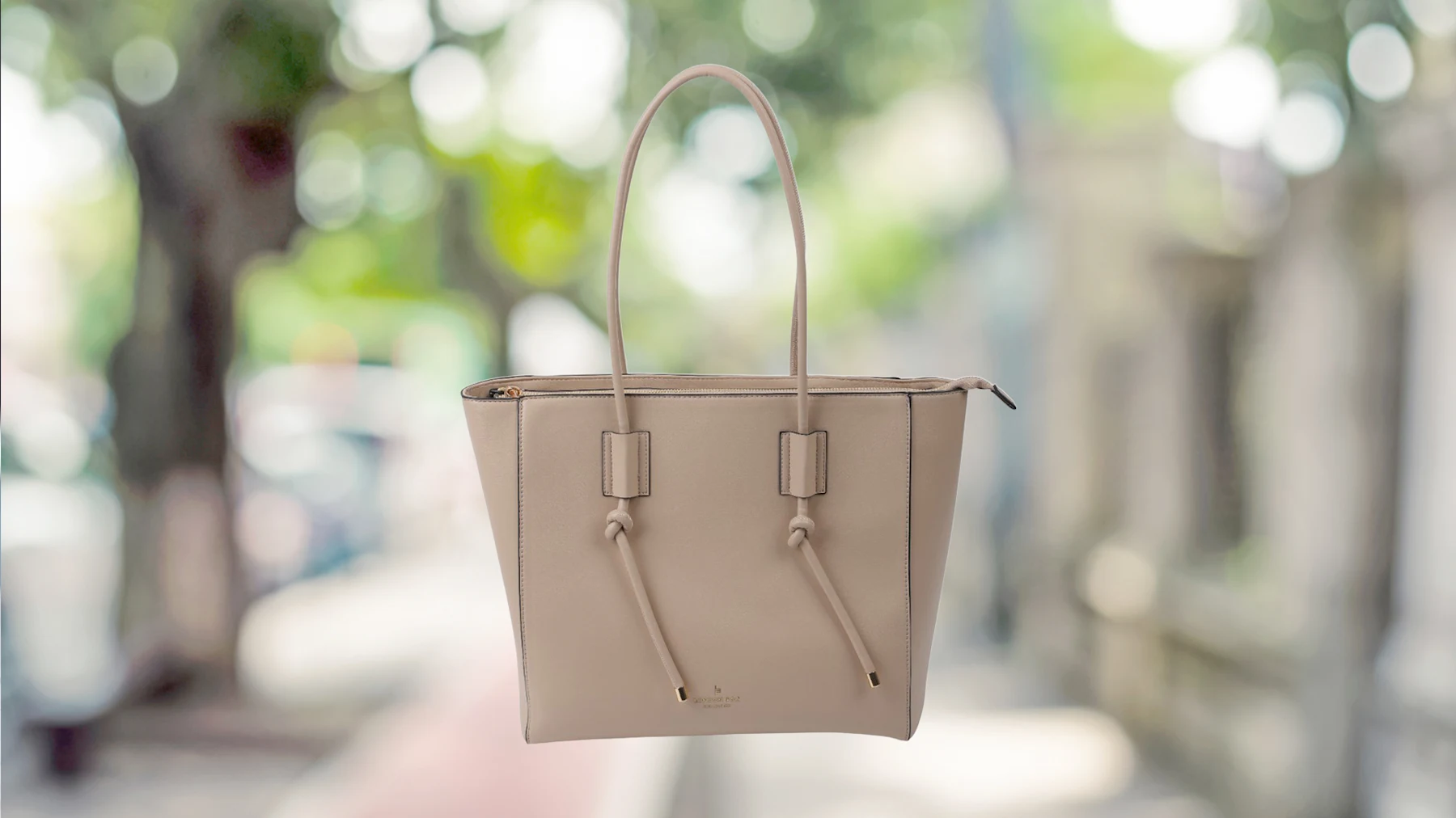 London Fog Aubrey Knot Handle Large Tote Bag