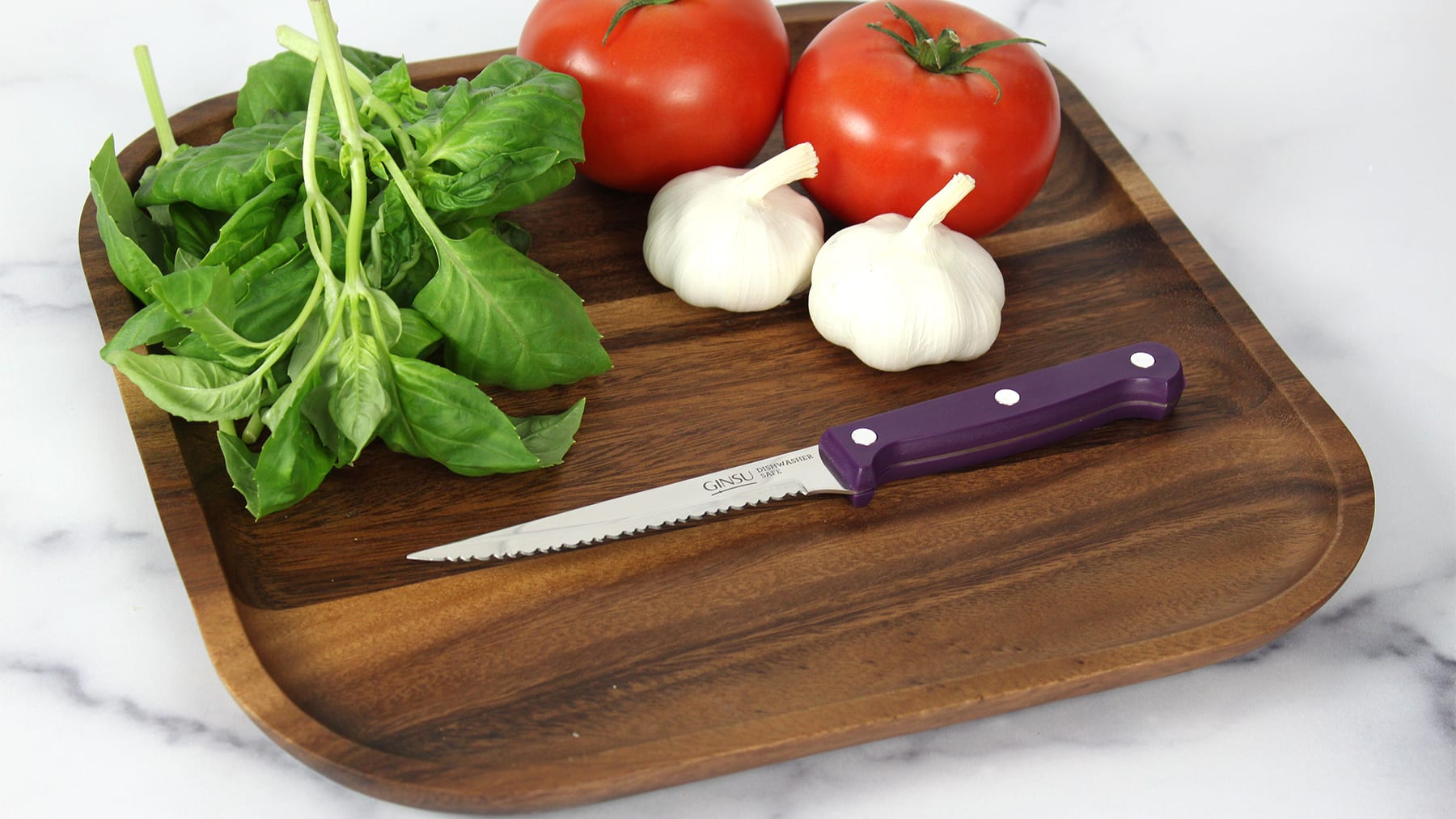 Ginsu 6-Piece Steak Knife Set + Original Slicer