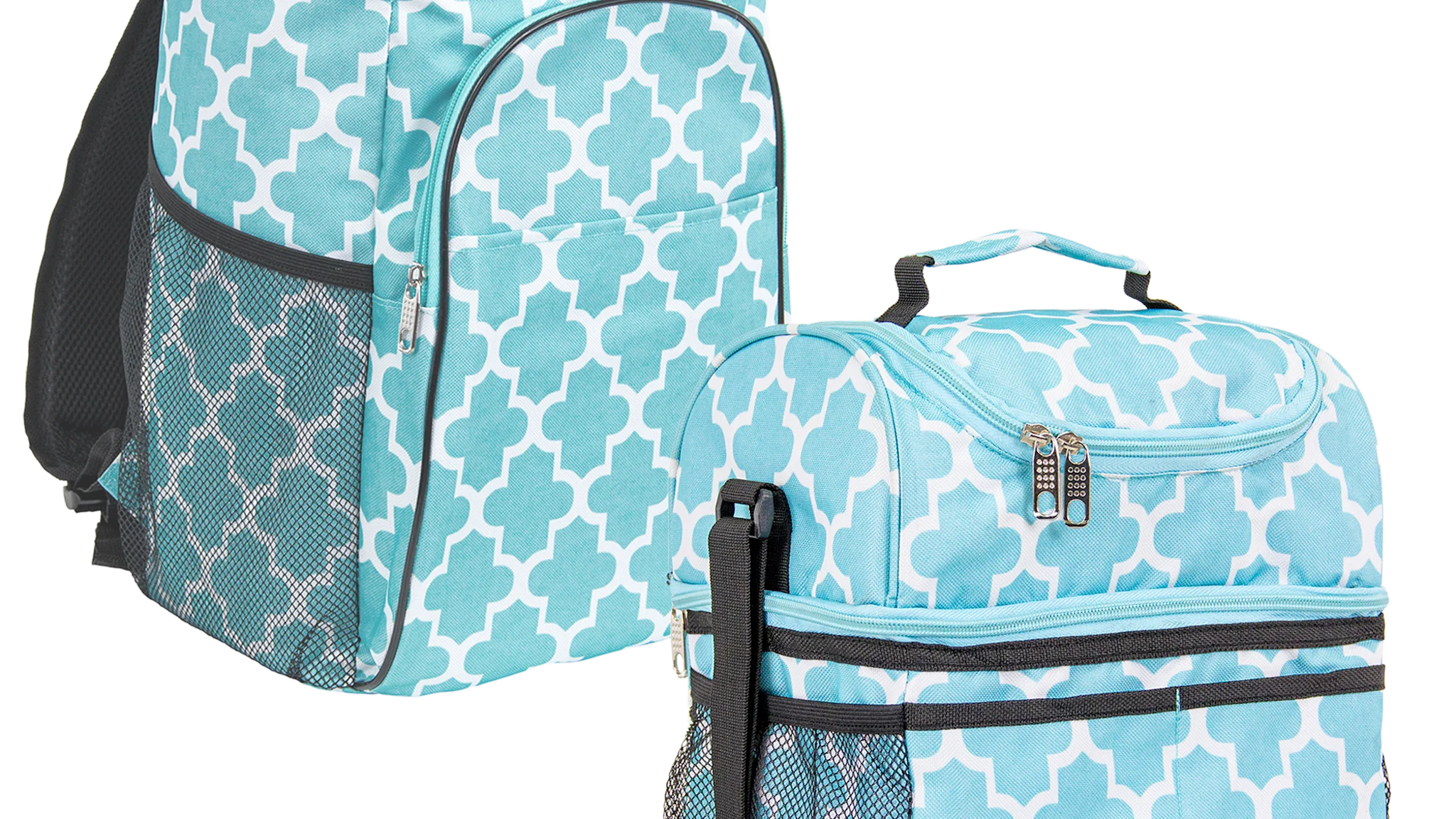 Smart Cart Insulated Cooler Backpack and Lunch Bag Bundle