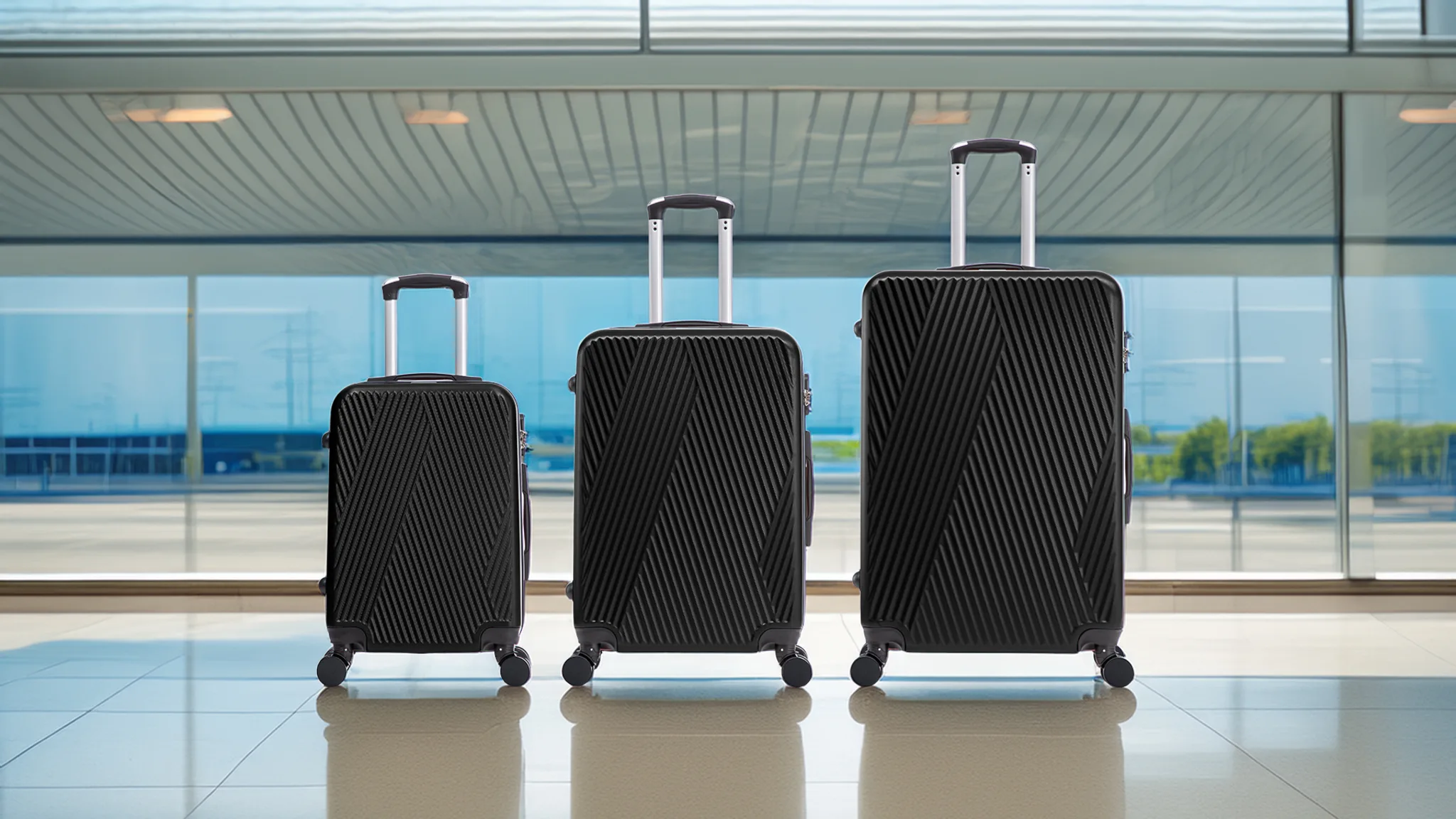 TUCCI Italy Colpi 3-Piece Hardside Luggage Set