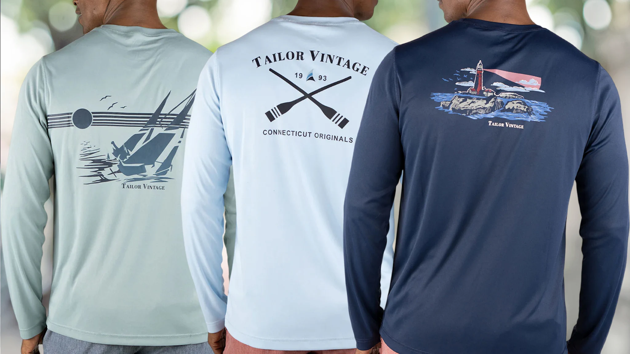 3-Pack: Tailor Vintage UPF 50+ Sun Shirts