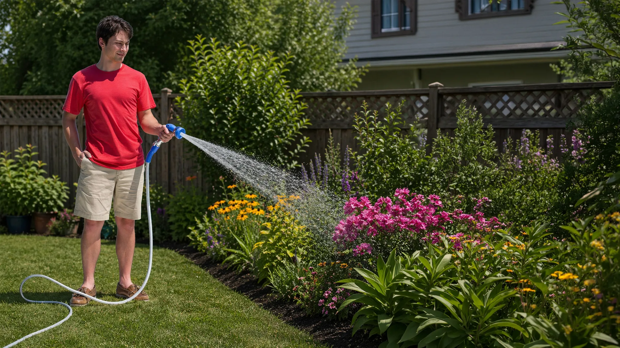 2-Pack: Pocket Hose 25' Expandable Hoses with Hand Sprayers
