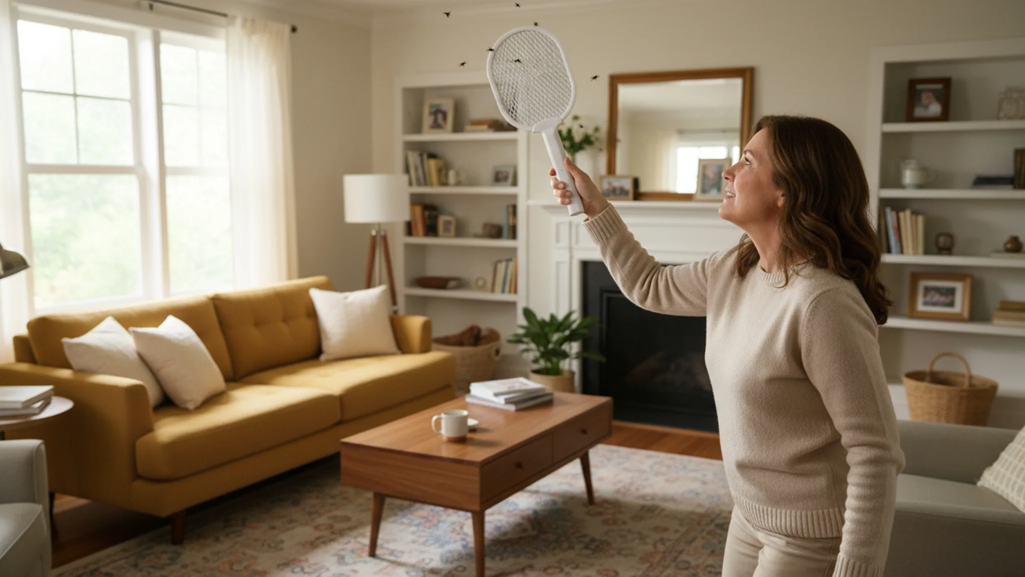 2-Pack: Rechargeable 3000V Electric Fly Swatters