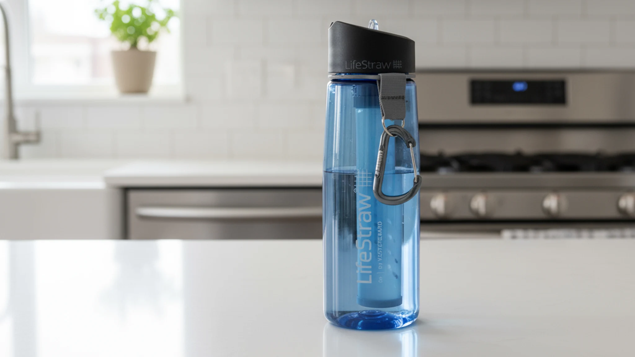 2-Pack: LifeStraw Go 22oz Tritan Water Filter Bottle