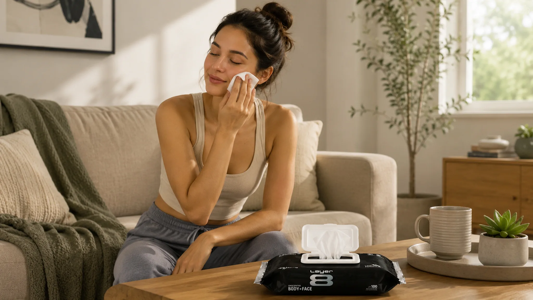 600-Pack: Layer 8 Unscented Flushable or Scented Body & Face Wipes