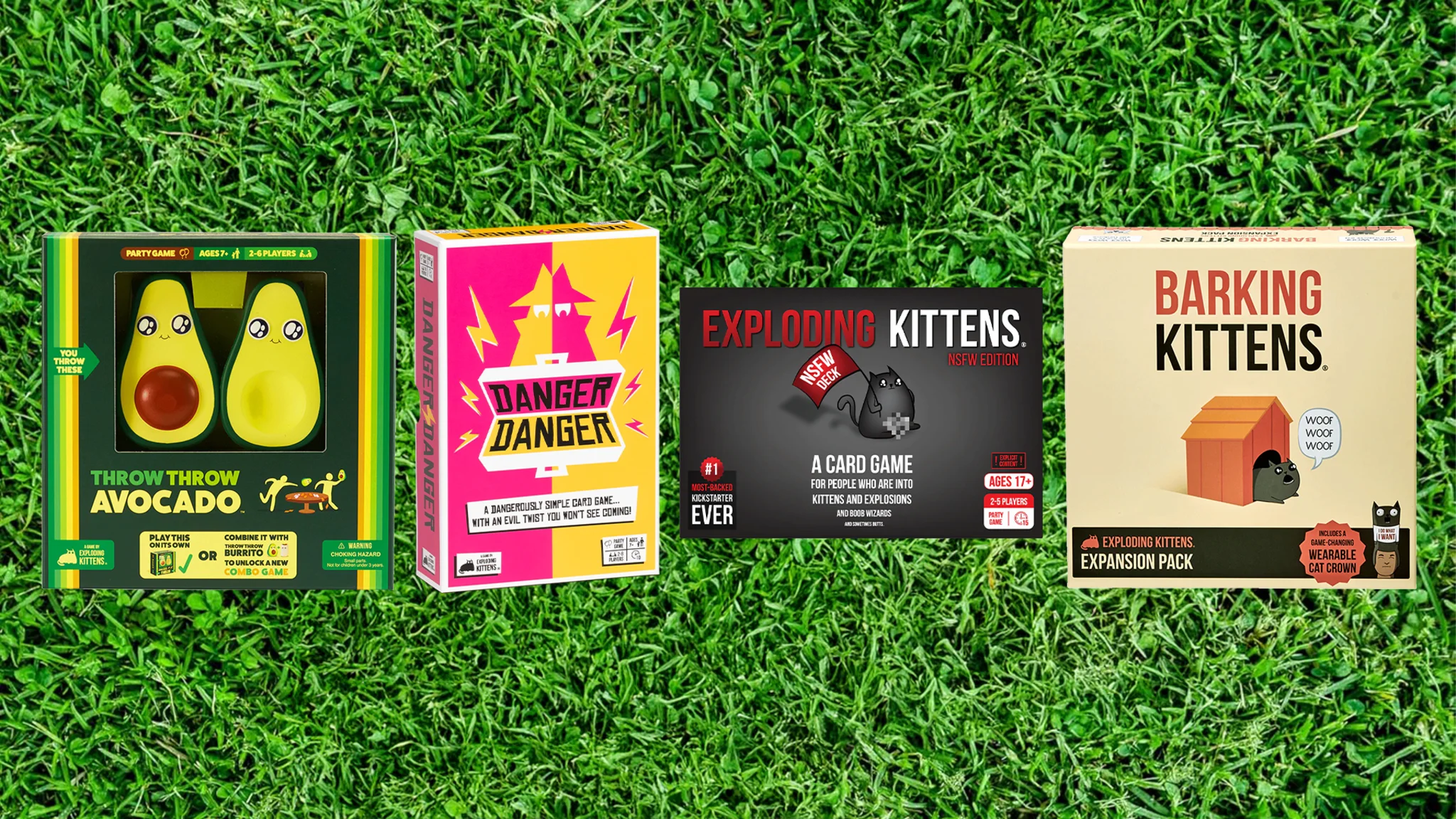 4-Pack: Exploding Kittens Card Game Bundles