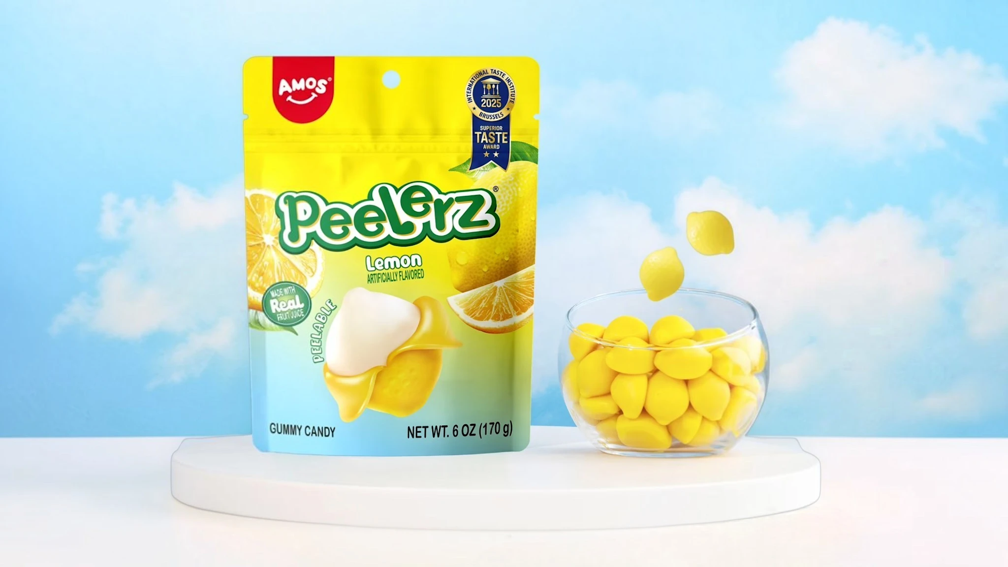 24-Pack: AMOS Peelerz Gummy Candy Bag
