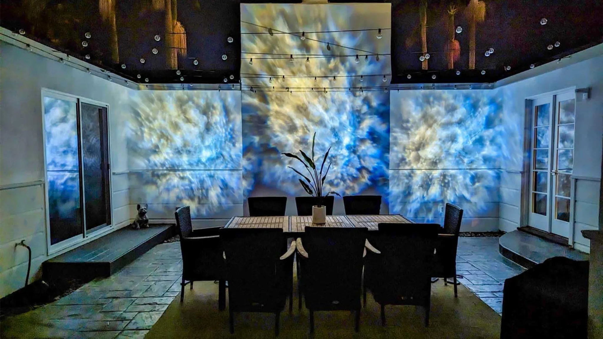 2-Pack: BlissLights Oblivia Outdoor Nebula Cloud Projector