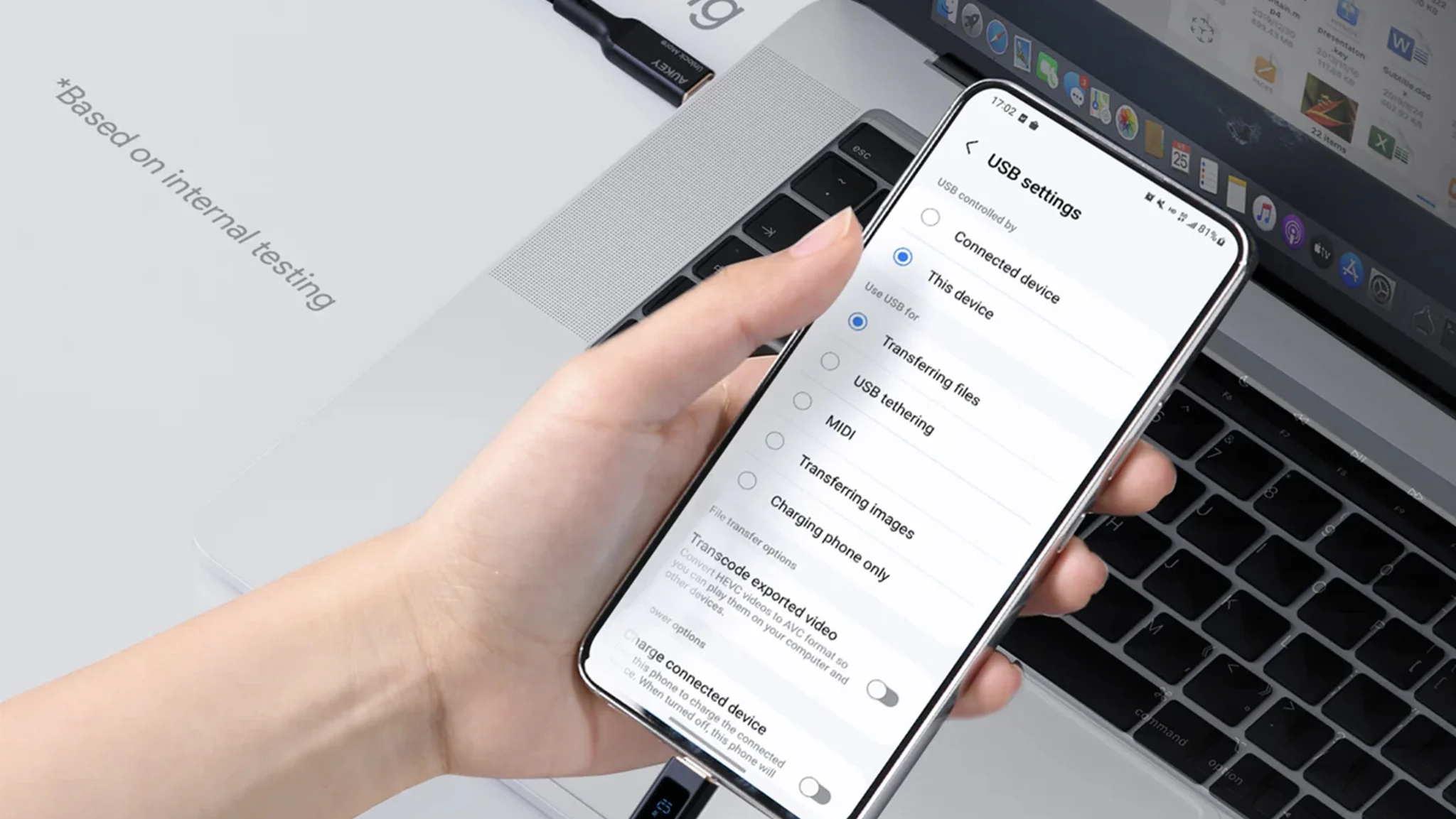 2-Pack: Aukey 100-Watt USB-C Cables with Digital Display