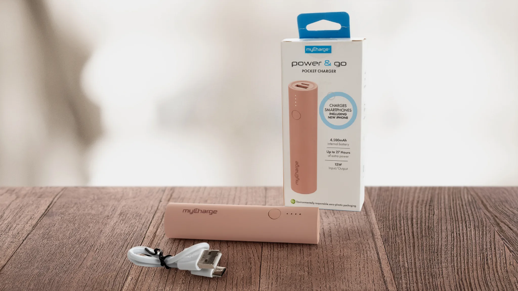 Paquete de 4: Cargador de Bolsillo MyCharge Power and Go
