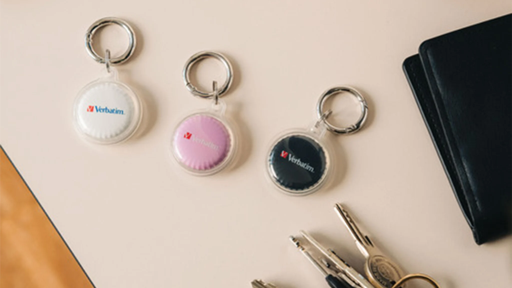 3-Pack: Verbatim My Finder Bluetooth Coin Tracker (Works with Find My)