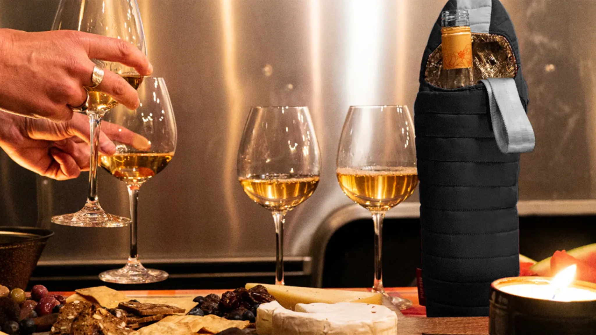 2-Pack: Puffin "The Caddy" Insulated Wine Bottle Coolers