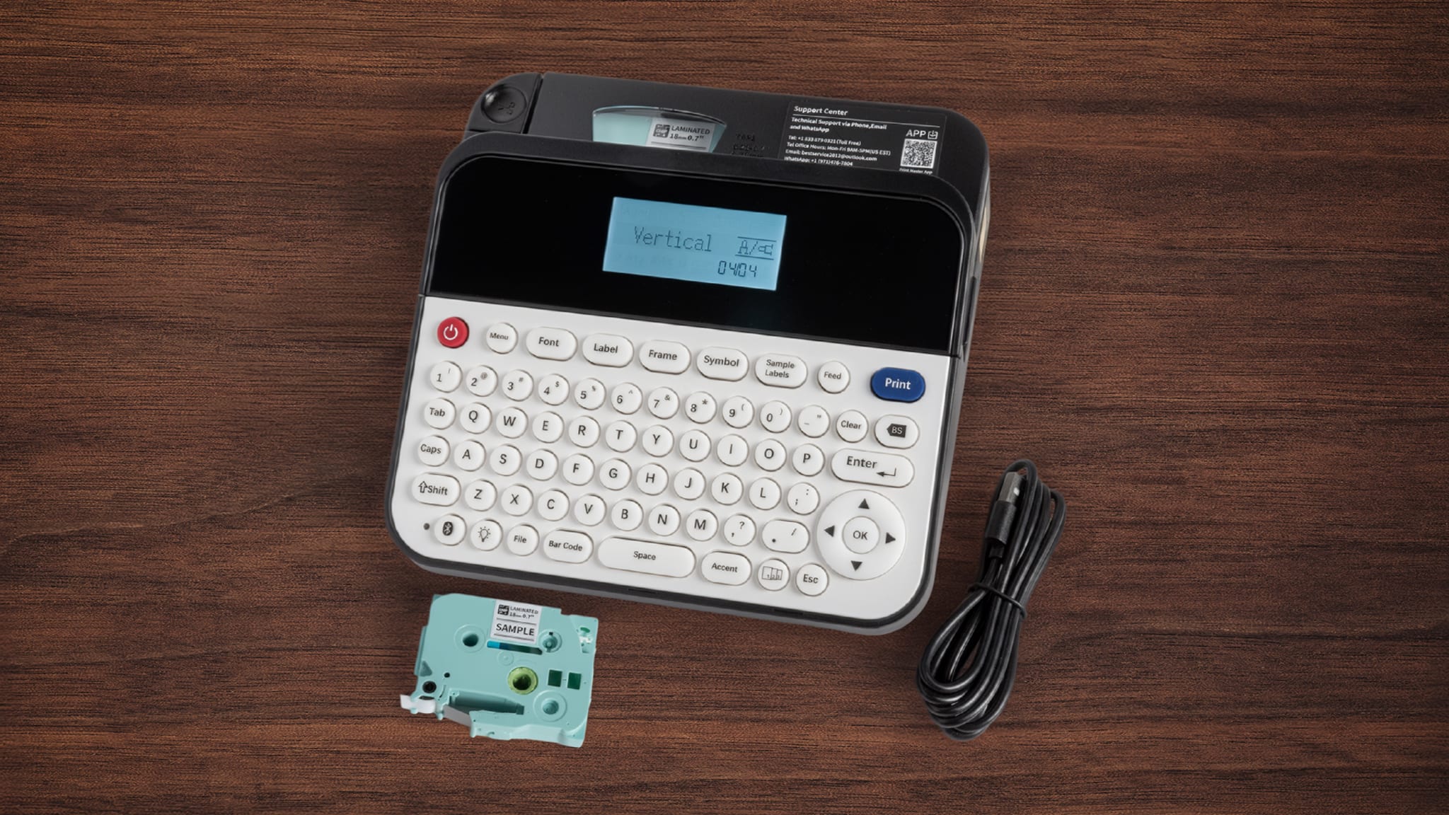 EazeID 18mm Label Maker Machine with Tape 3/4 Inch