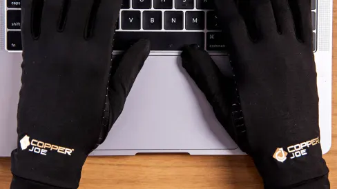 The Pair of Full-Finger Hand Compression Gloves