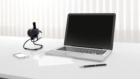 The Set of Two Compact Personal Cooling Fans