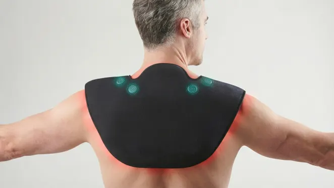 The Neck And Shoulder Vibration And LED Therapy Wrap