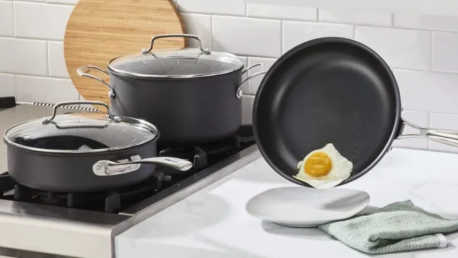 The 9-Piece Triple-Ply Hard-Anodized Cookware Set