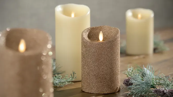The Best Flameless Glitter Candle Set