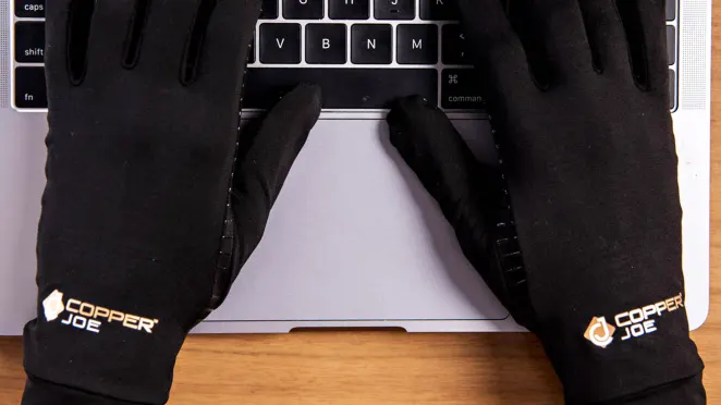 The Pair of Full-Finger Hand Compression Gloves