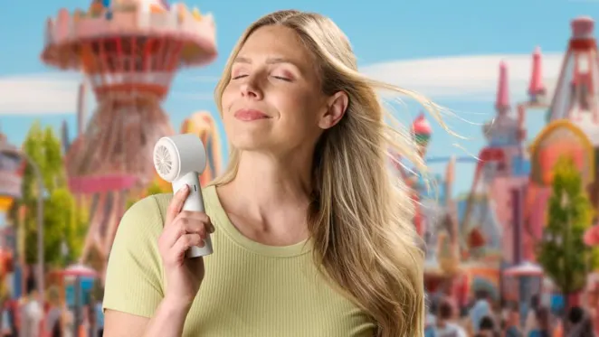 The Rechargeable Cool-Touch Handheld Fan