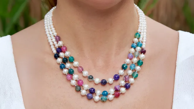 The Sterling Silver Three-Layer Necklace