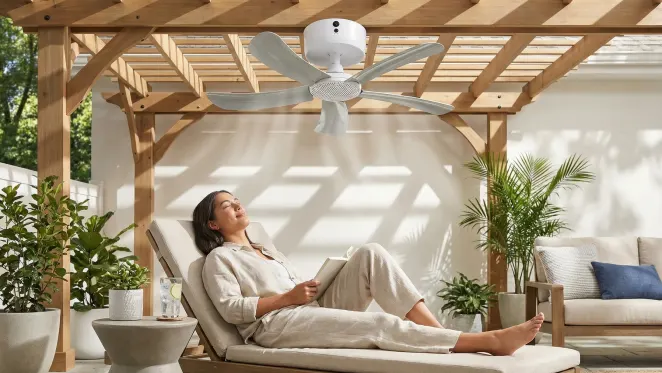 The Rechargeable Outdoor Overhead Fan