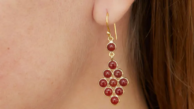 The Gold-Plated Waterfall Earrings