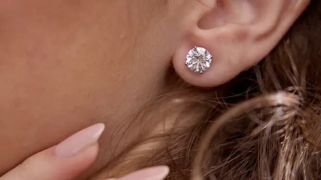 The Perfectly-Sized AGI Certified Lab-Grown Diamond Stud Earrings