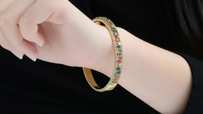 The Multi-Colored Bangle Bracelet