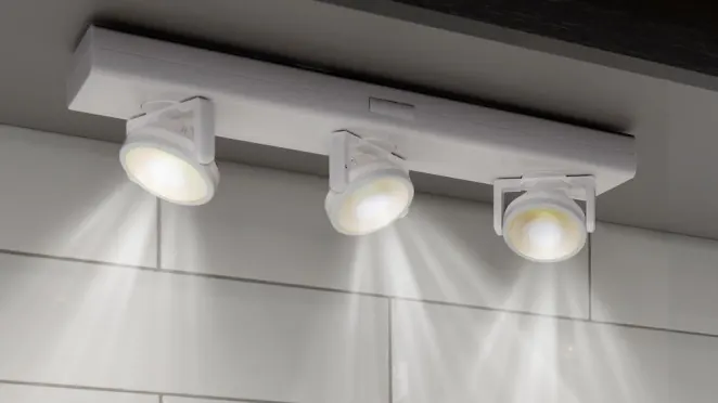 The Cordless Under Cabinet Pivoting LED Lights (White)