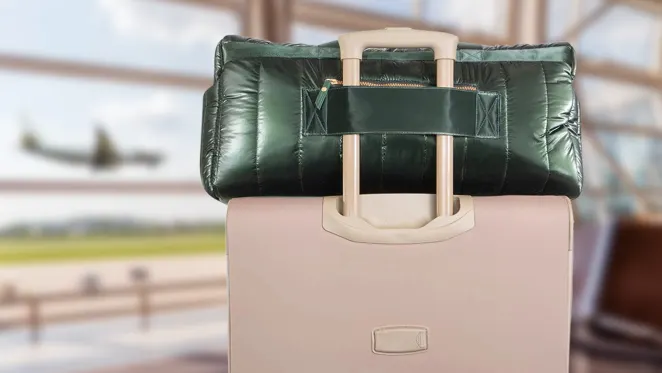 The Quilted Metallic 22-Inch Carryall